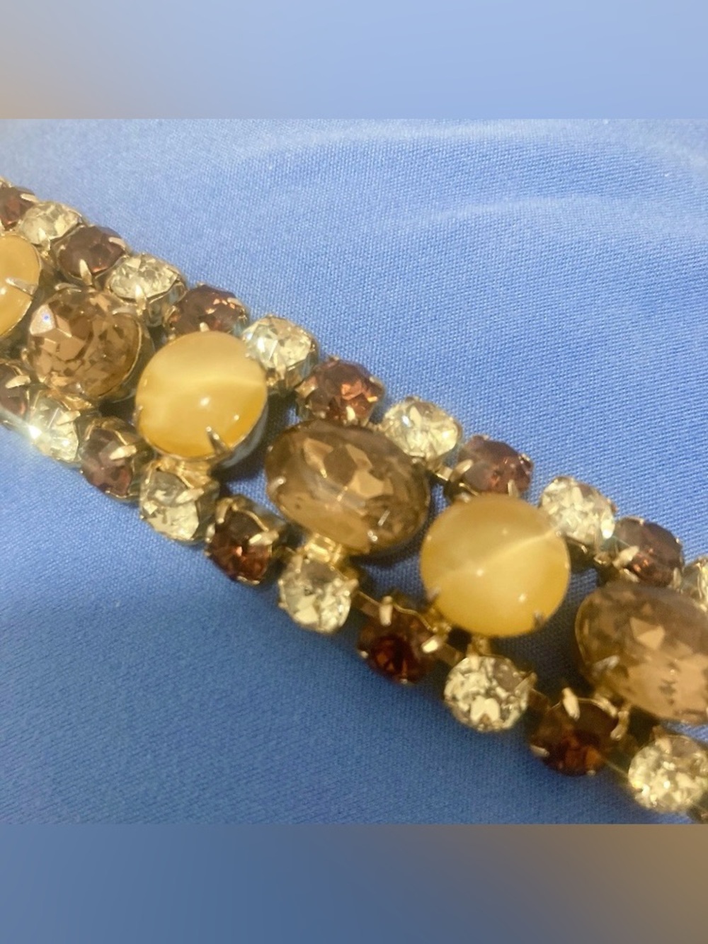 Women’s Stunning Vintage DeLizza & Elster (Juliana) Rhinestone Bracelet